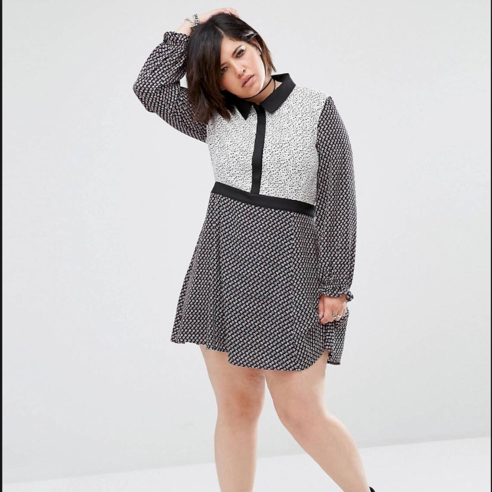 Alice & You Floral/Polka Dot A-Line Dress